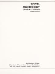 Tapa de Social psychology