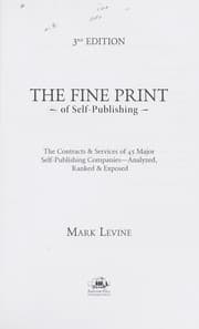 Tapa de The fine print of self-publishing