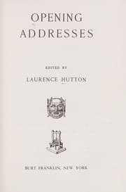 Tapa de Opening addresses