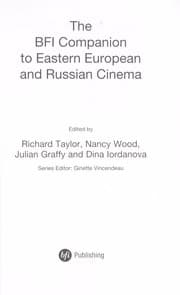 Tapa de The BFI companion to Eastern European and Russian cinema