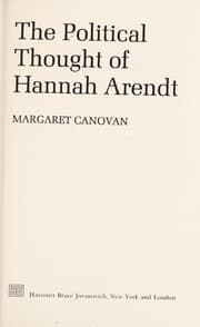 Tapa de The political thought of Hannah Arendt