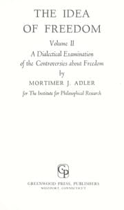 Tapa de The idea of freedom