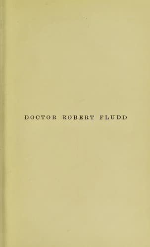 Tapa de Doctor Robert Fludd (Robertus de Fluctibus)