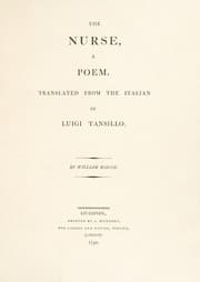 Tapa de The nurse, a poem