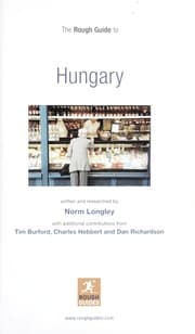Tapa de The rough guide to Hungary