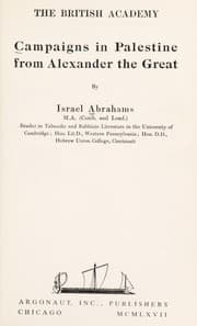 Tapa de Campaigns in Palestine from Alexander the Great