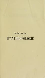 Tapa de M©♭moires d'anthropologie