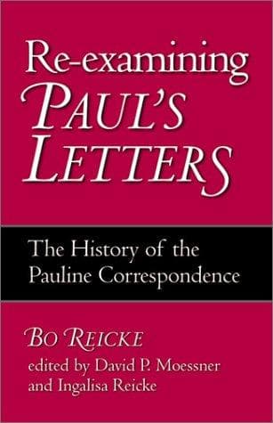 Tapa de Re-examining Paul's letters