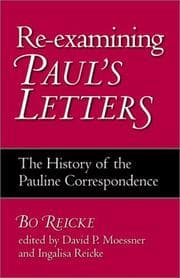 Tapa de Re-examining Paul's letters