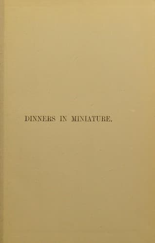 Tapa de Dinners in miniature