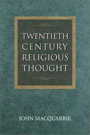Tapa de Twentieth-century religious thought