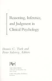 Tapa de Reasoning, inference, and judgment in clinical psychology