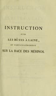 Tapa de Instruction sur les b©®tes a laine