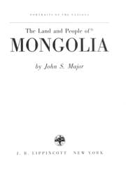 Tapa de The land and people of Mongolia