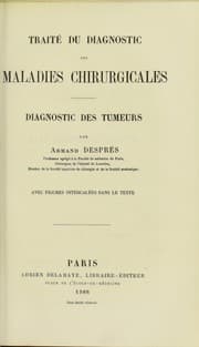Tapa de Traite du diagnostic des maladies chirurgicales : diagnostic des tumeurs