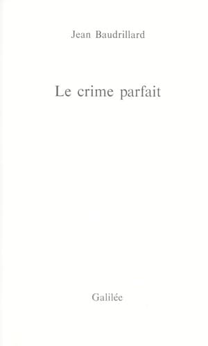 Tapa de Le crime parfait