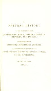 Tapa de A natural history of the most remarkable quadrupeds, birds, fishes, serpents, reptiles, and insects