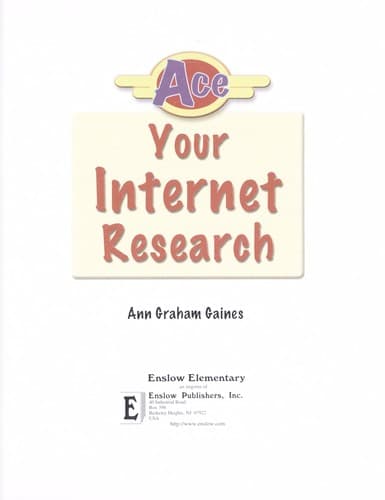 Tapa de Ace your Internet research