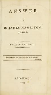 Tapa de [Correspondence with Daniel Rutherford and James Gregory concerning A guide for gentlemen studying medicine at the University of Edinburgh, attributed to James Hamilton]