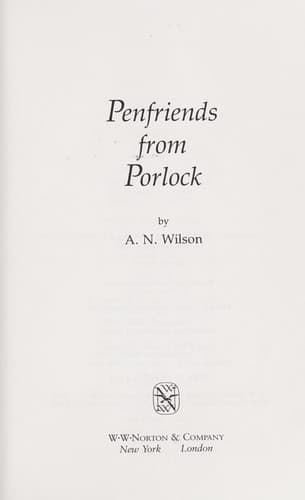 Tapa de Penfriends from Porlock