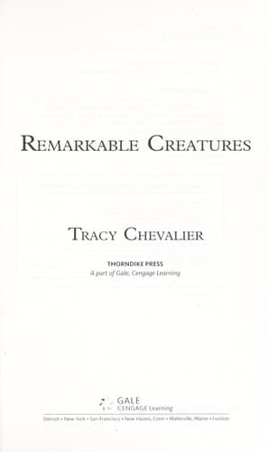 Tapa de Remarkable creatures
