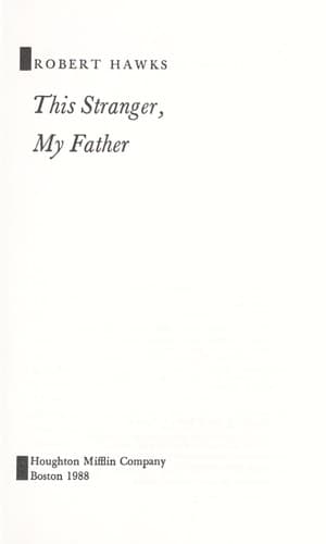Tapa de This Stranger, My Father