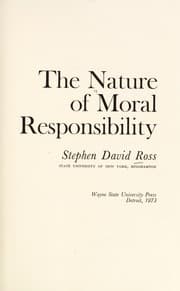Tapa de The nature of moral responsibility