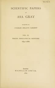 Tapa de Scientific papers of Asa Gray