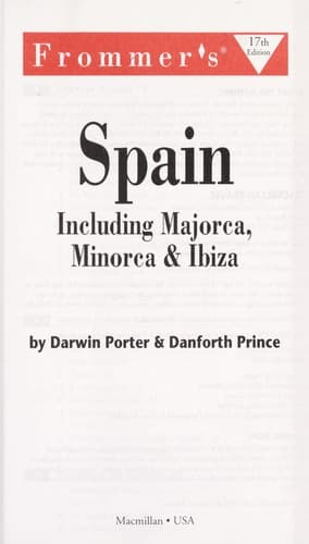 Tapa de Frommer's Spain