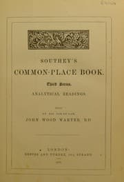 Tapa de Common-place book