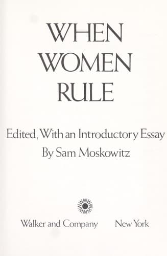 Tapa de When women rule