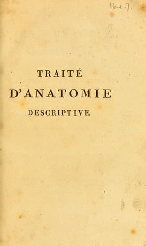 Tapa de Trait©♭ d'anatomie descriptive