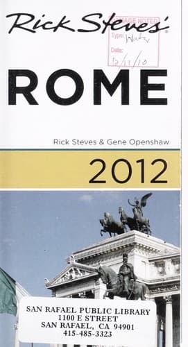 Tapa de Rick Steves' Rome 2012