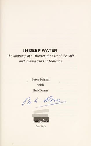 Tapa de In deep water
