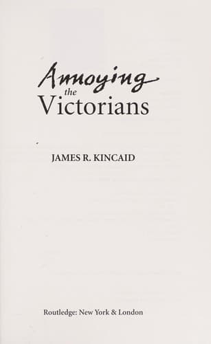 Tapa de Annoying the Victorians