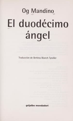 Tapa de El duode cimo angel