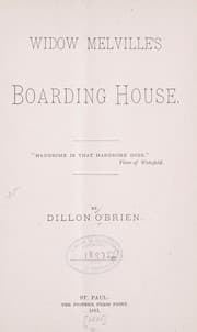 Tapa de Widow Melville's boarding house..