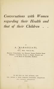 Tapa de Conversations with women regarding their health and that of their children