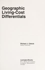 Tapa de Geographic living-cost differentials