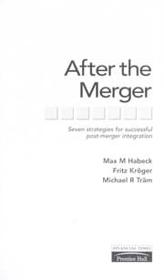 Tapa de After the merger