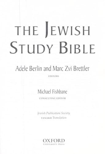 Tapa de The Jewish study Bible