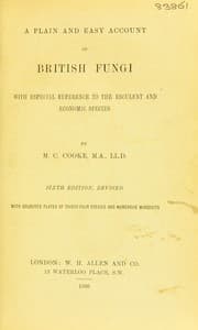 Tapa de A plain and easy account of British fungi