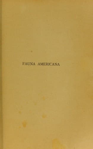 Tapa de Fauna americana