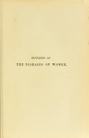 Tapa de Outlines of the diseases of women