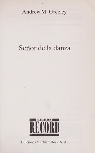 Tapa de Senor De LA Danza