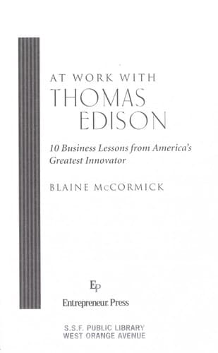 Tapa de At work with Thomas Edison