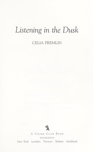 Tapa de Listening in the dusk