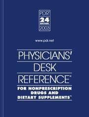Tapa de 2003 Physicians Desk Reference for Nonprescription Drugs and Dietary Supplements (PDR for Nonprescription Drugs and Dietary Supplements, 2003)