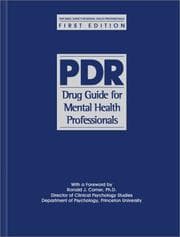 Tapa de PDR Drug Guide for Mental Health Professionals (Physicians' Desk Reference Drug Guide for Mental Health Professional)