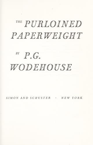 Tapa de The purloined paperweight